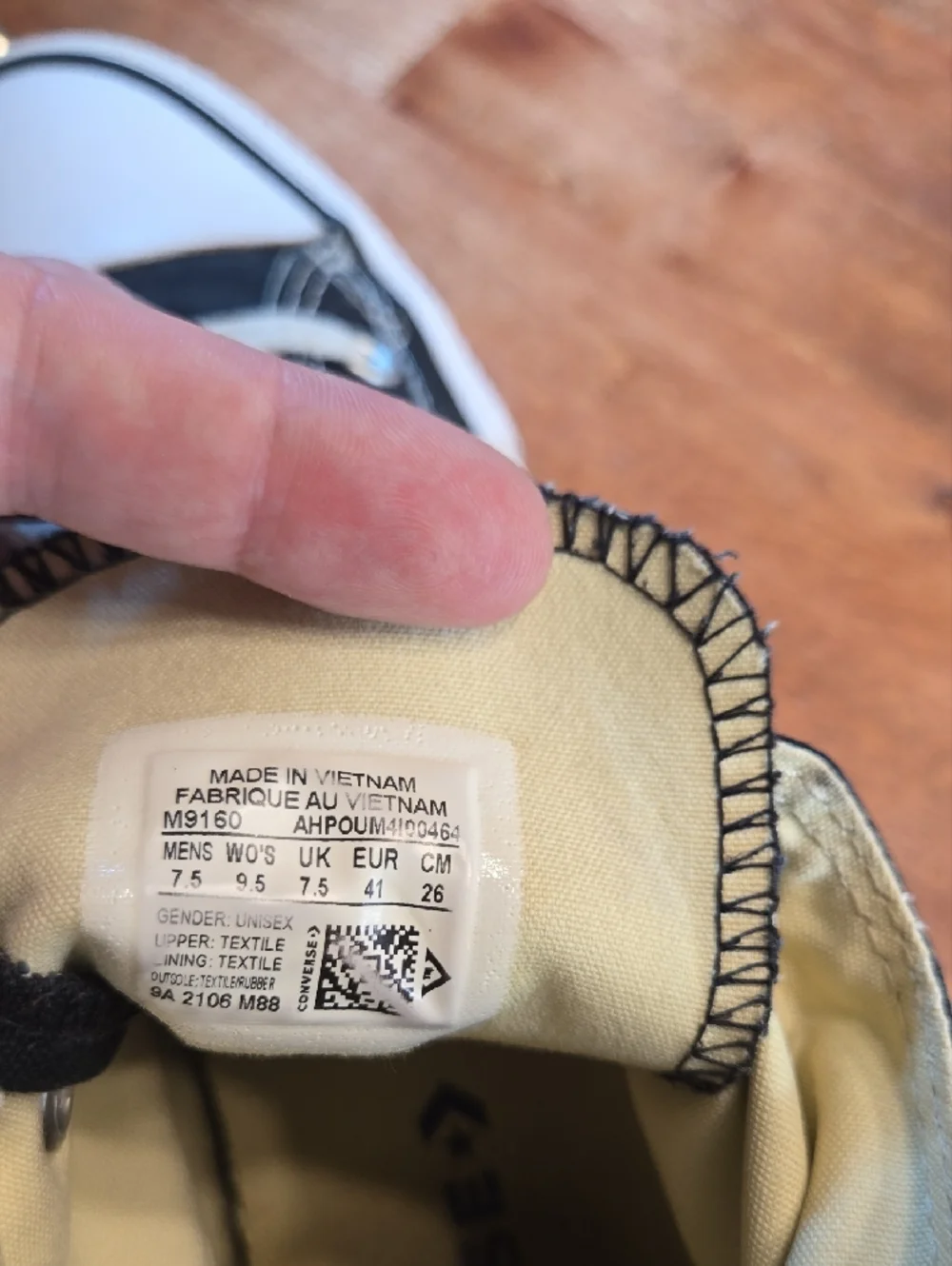 Converse Chuck Taylor All Star Black and White High-Top Sneakers - Picture 2 of 9